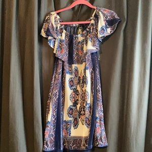 Trixxi beautiful blue with print dress 👗